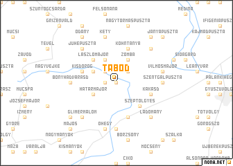 map of Tabód