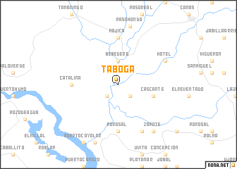 map of Taboga