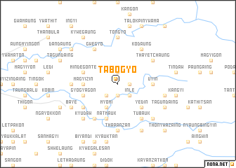 map of Tabogyo