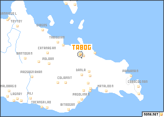 map of Tabog