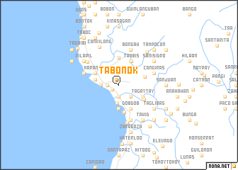 map of Tabonok