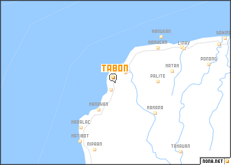 map of Tabon