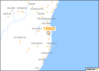 map of Tabon
