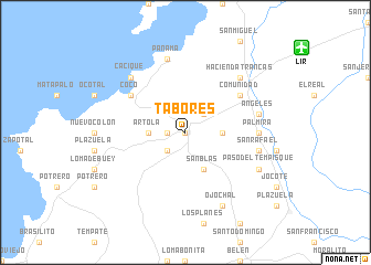 map of Tabores