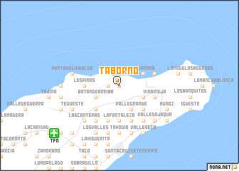 map of Taborno