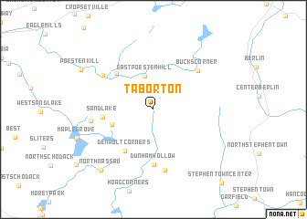 map of Taborton