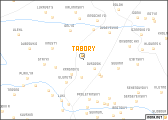 map of Tabory