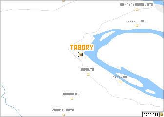 map of Tabory