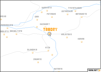 map of Tabory