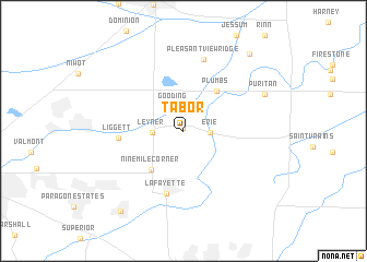 map of Tabor