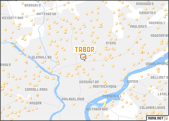 map of Tabor