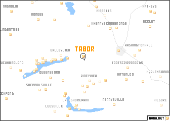 map of Tabor