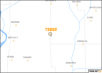 map of Tabor