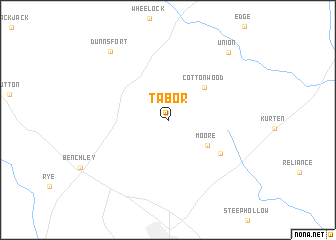 map of Tabor