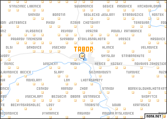 map of Tábor