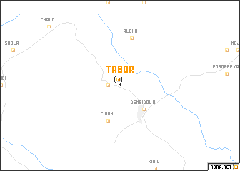 map of Tabor