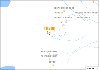 map of Ţabor