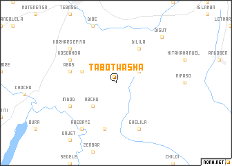 map of Tabot Washa