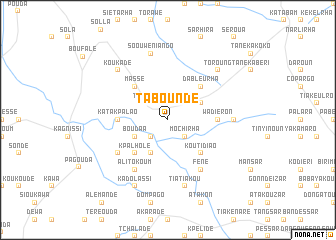 map of Taboundè