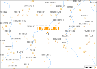 map of Tabouslout