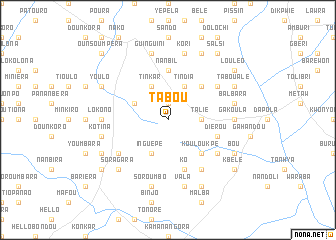 map of Tabou