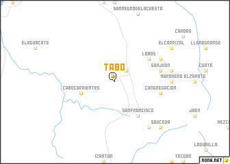 map of Tabo