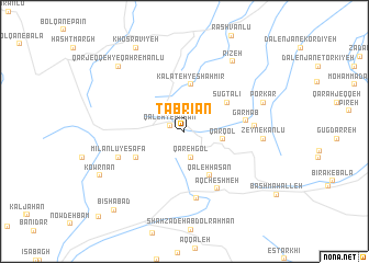 map of Ţabrīān