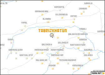 map of Tabrīz Khātūn