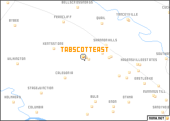 map of Tabscott East