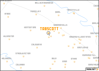 map of Tabscott