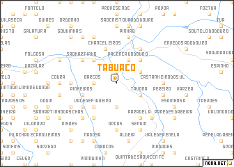 map of Tabuaço