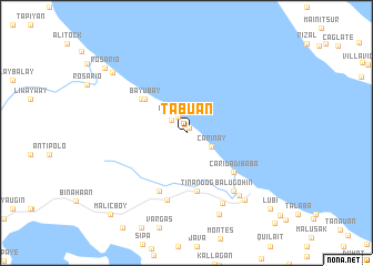 map of Tabuan
