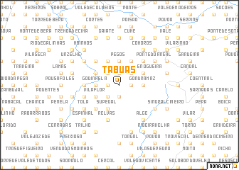 map of Tábuas