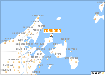 map of Tabugon