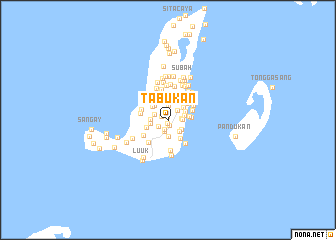 map of Tabukan