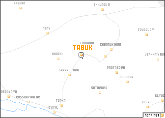 map of Tabuk