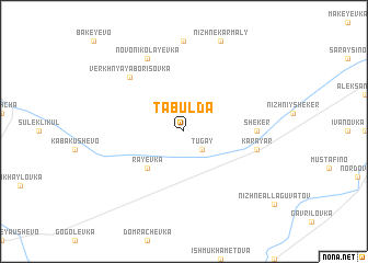 map of Tabulda