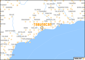 map of Tabunacan