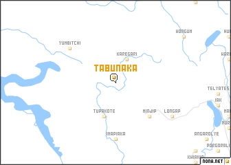 map of Tabunaka