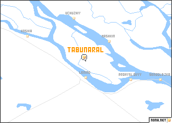 map of Tabun-Aral