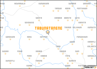 map of Tabuna Tanene