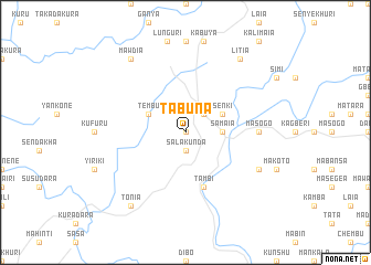 map of Tabuna