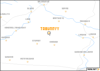 map of Tabunnyy