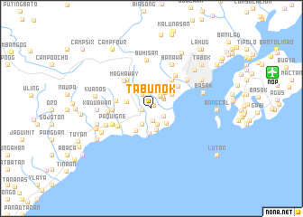 map of Tabunok