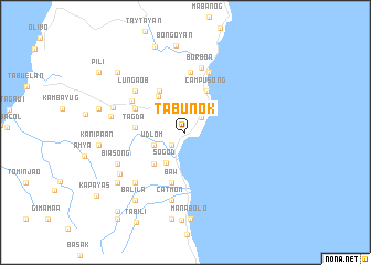 map of Tabunok