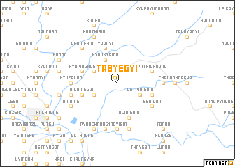 map of Tabyegyi