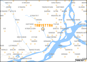 map of Tabyettaw