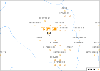 map of Tabyigon