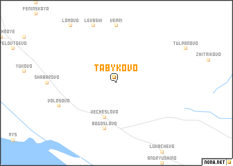 map of Tabykovo