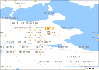 map of Täby